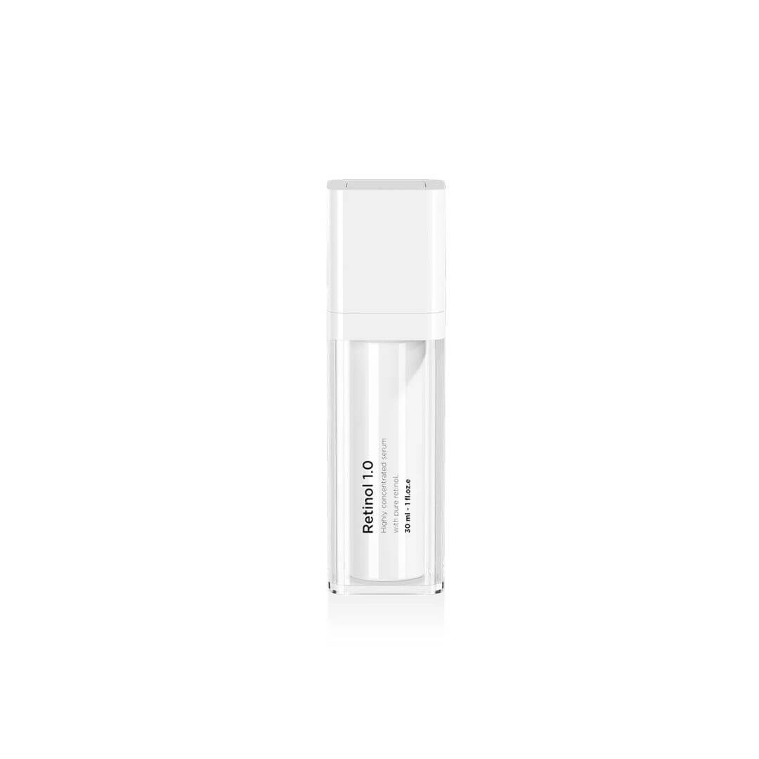 Sérum au rétinol 1.0, soin anti-âge pour lisser les rides et améliorer la texture de la peau.