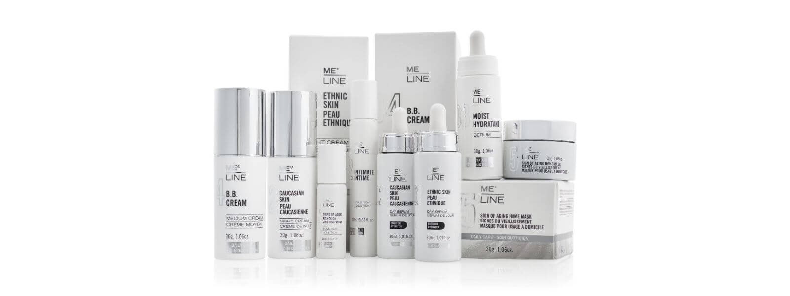 Gamme MeLine soins anti-taches et éclat du teint, routine dermocosmétique visage – Concept Beauté Québec