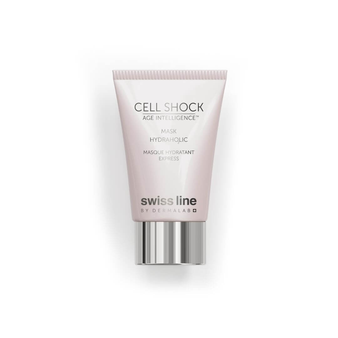 Masque Hydratant Express Cell Shock de Swissline, soin visage hydratant intensif pour une peau repulpée, douce et lumineuse.