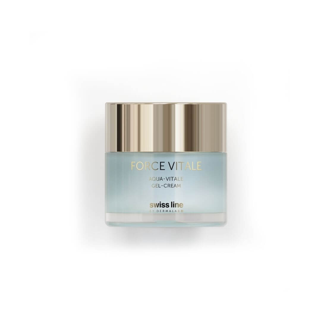 Gel-crème Aqua-Vitale Force Vitale Swissline, soin hydratant léger pour le visage – Concept Beauté.