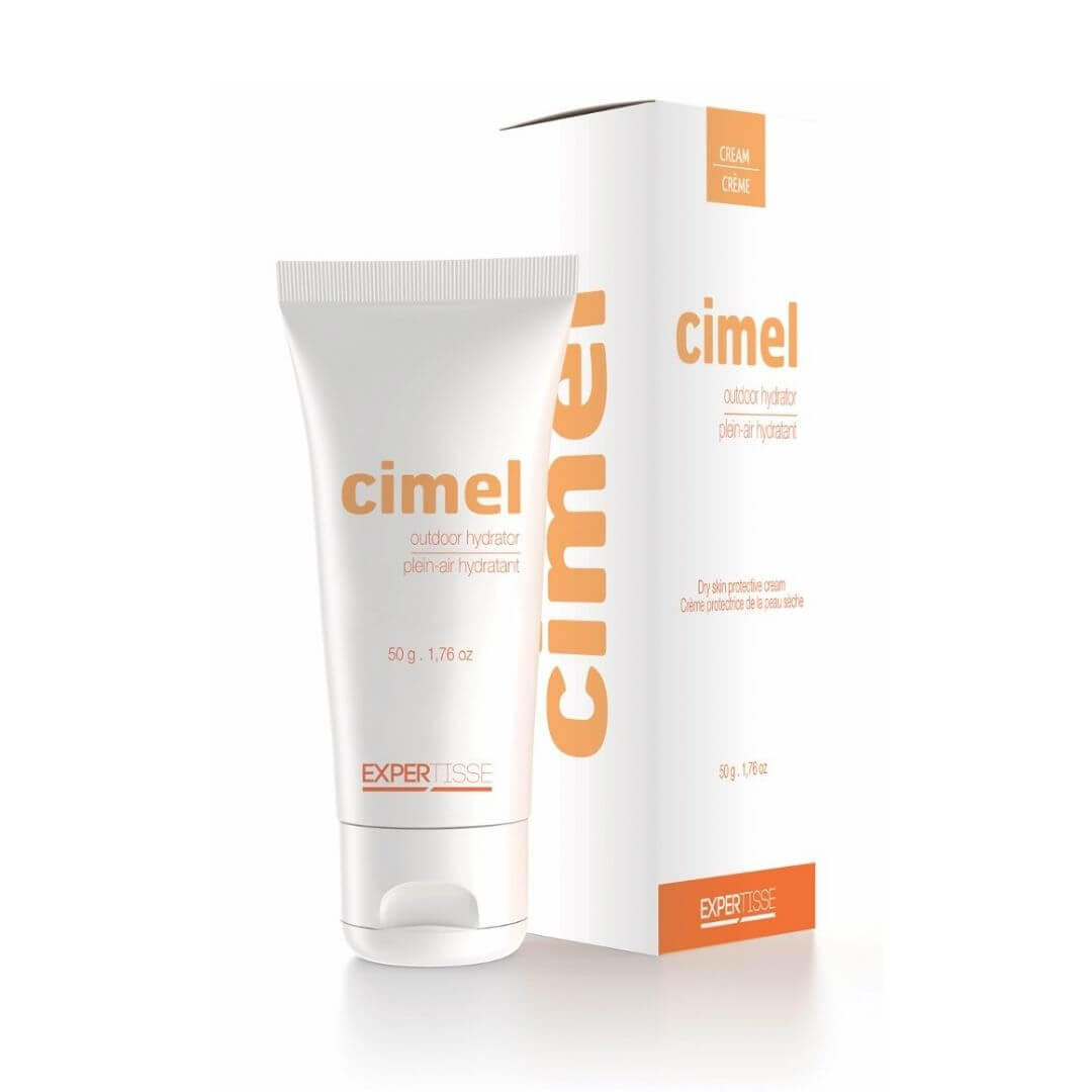 Crème Cimel hydratante plein air FPS 50, protection quotidienne visage, hydrate et illumine la peau, Concept Beauté Cap-Rouge, Charlesbourg et Lac-Beauport ou disponible sur la boutique en ligne de Concept Beauté