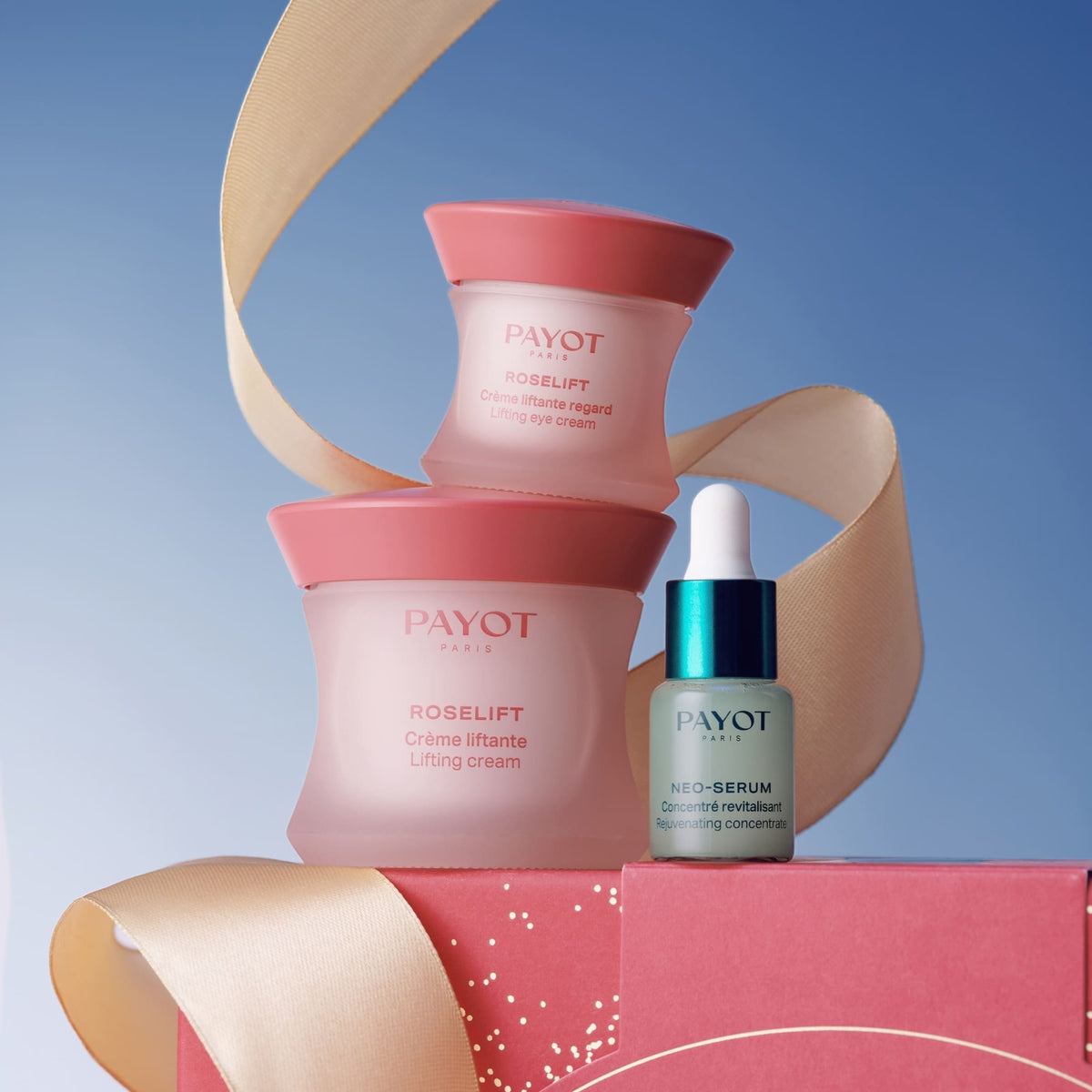 Coffret de Noël Roselift PAYOT 2026 avec crème liftante, soin regard et Néo-Sérum, disponible sur la boutique en ligne de Concept Beauté.