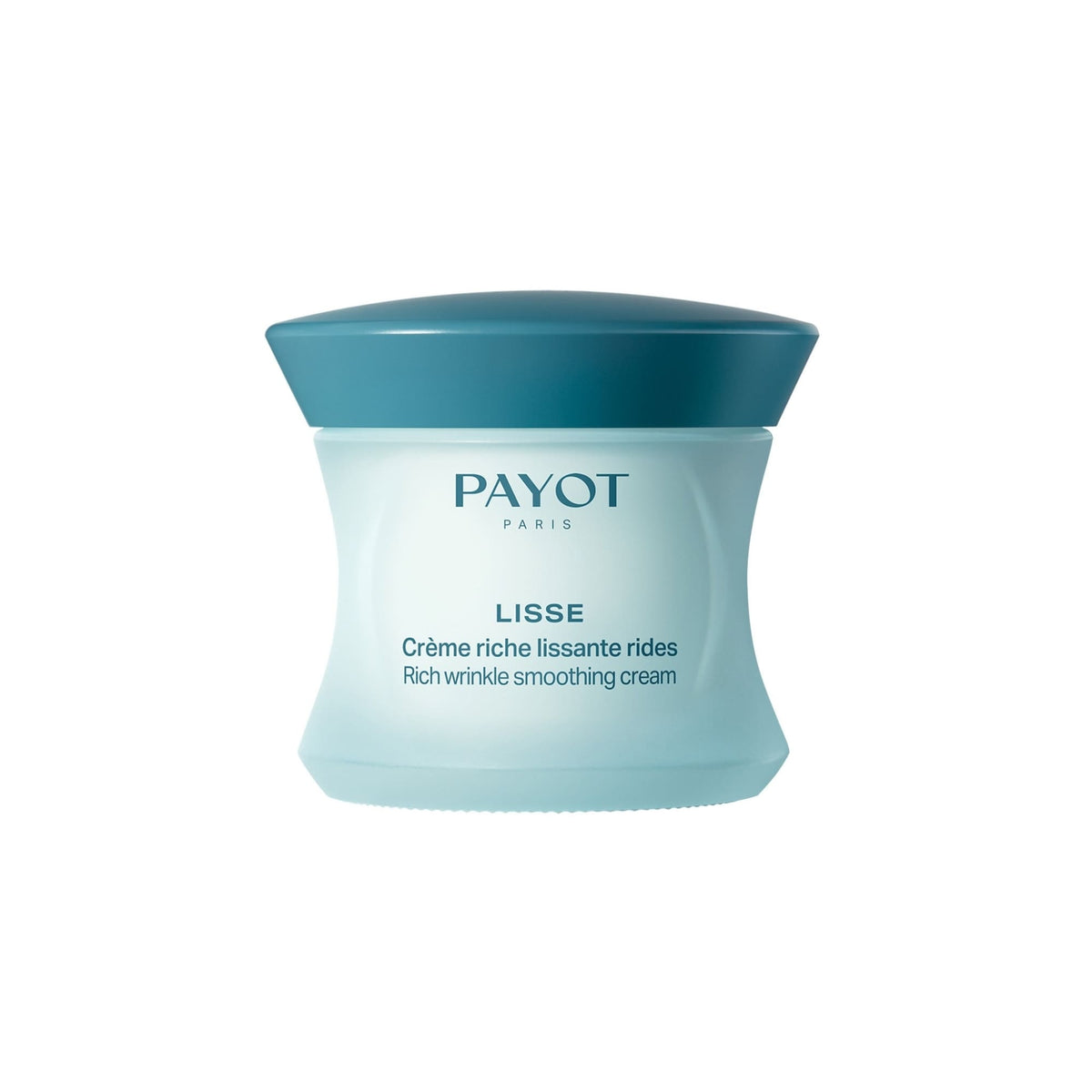 Pot bleu de Crème Riche Lissante Rides LISSE PAYOT pour peaux sèches à très sèches, disponible sur la boutique en ligne de Concept Beauté.