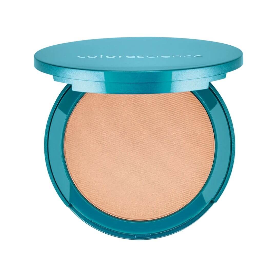 Fond de teint minéral compact Colorescience FPS 20 beige clair, fini naturel, unifie le teint et protège la peau