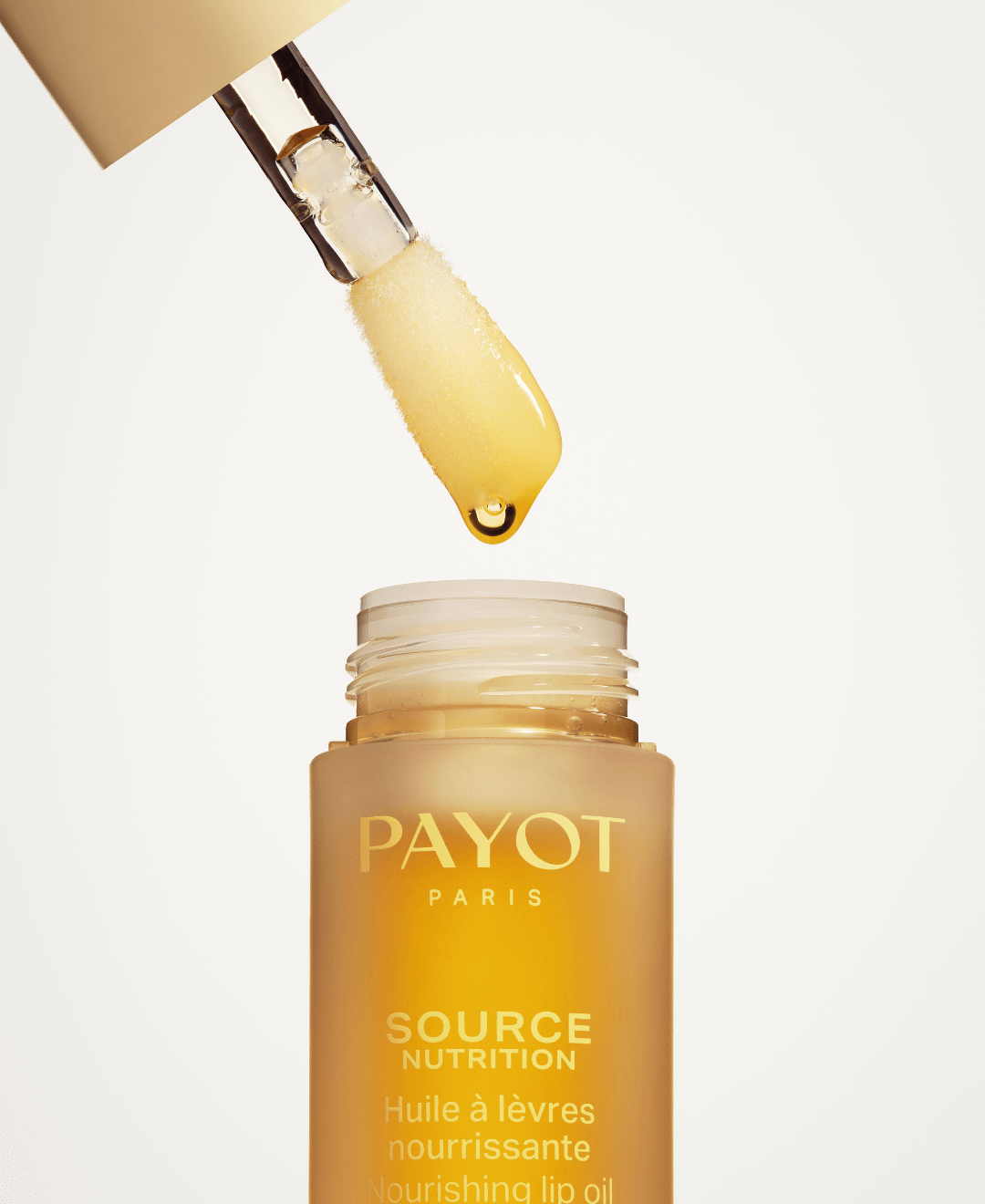 Huile à lèvres nourrissante PAYOT Source Nutrition, texture huileuse réparatrice et brillante – Concept Beauté Cap-Rouge, Charlesbourg, Lac-Beauport.
